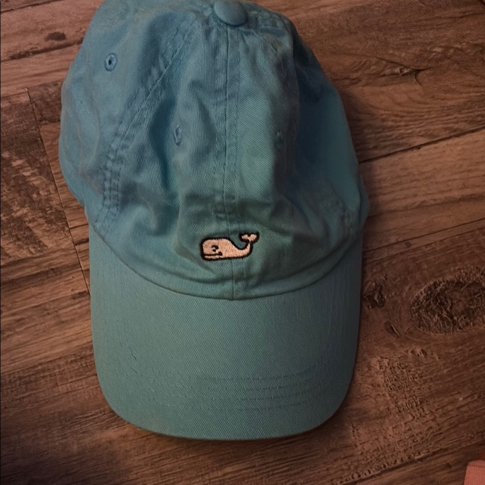 Vineyard Vines Aqua Blue Whale Cap